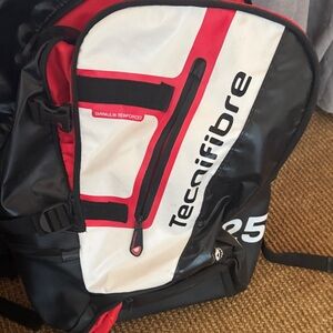 Black and Red Men's tennis Backpack